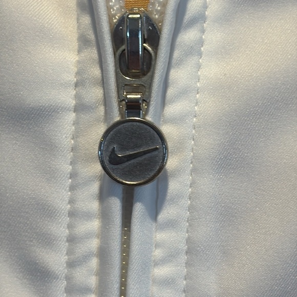 Nike white orange zip front lightweight jacket Large - Picture 5 of 11